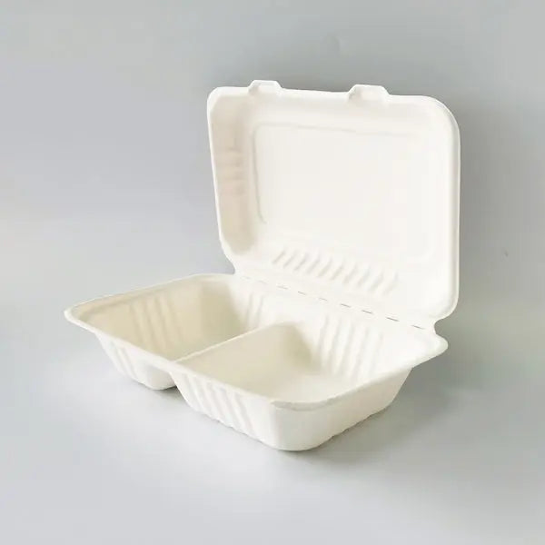 Bagasse Clamshell Box