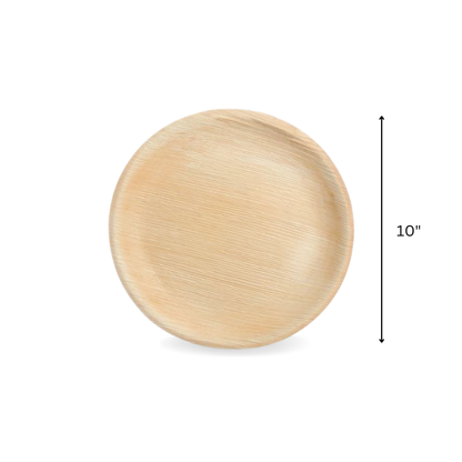 Areca leaf round plates 10" inch The Velocity Exports