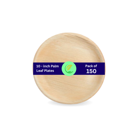 Areca leaf round plates 10" inch The Velocity Exports