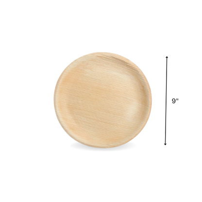 Areca leaf round plates 9" inch The Velocity Exports