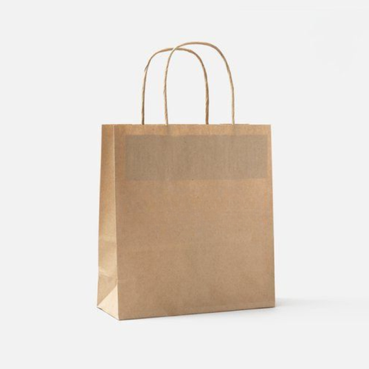 Brown Paper Bag With Twisted Handle 28x11x21